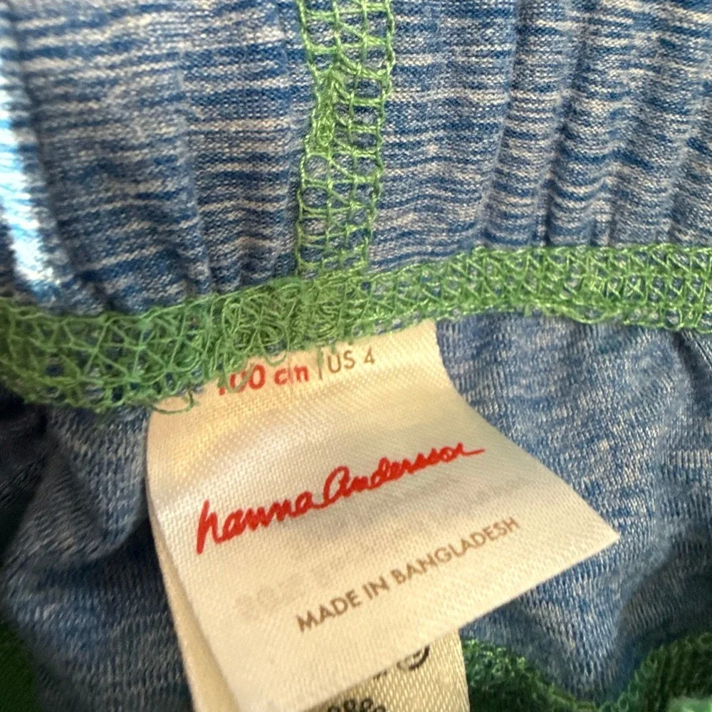 Hanna Andersson‎ boys active UV shorts green and blue 100/4